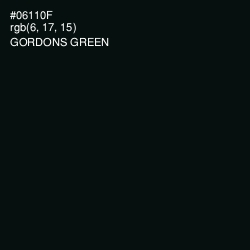 #06110F - Gordons Green Color Image